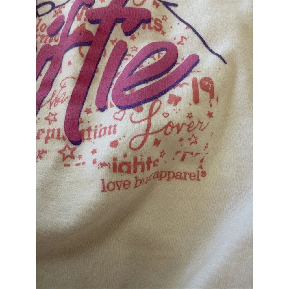 Taylor Swift Swiftie Girls Sweatshirt Sz Sm Eras Swag Concert Tour Love Bug Appa